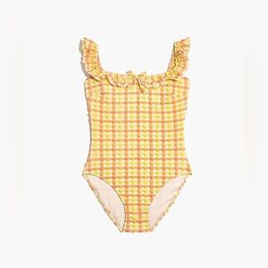 Madewell x Solid & Striped® Amelia One-Piece Swimsuit in Seersucker Gingham